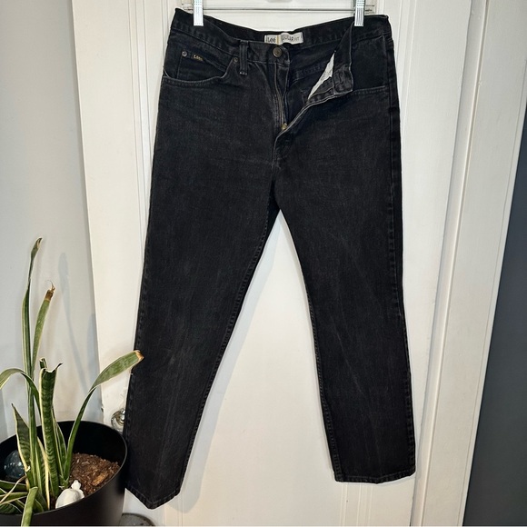 Lee Regular Fit Jeans Men’s 33x30 Black Straight Leg - Picture 10 of 16